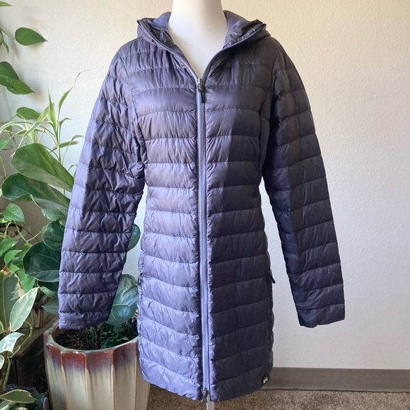 REI CO-OP Grey Nylon Down Puffer Coat size S - Picture 2 of 15